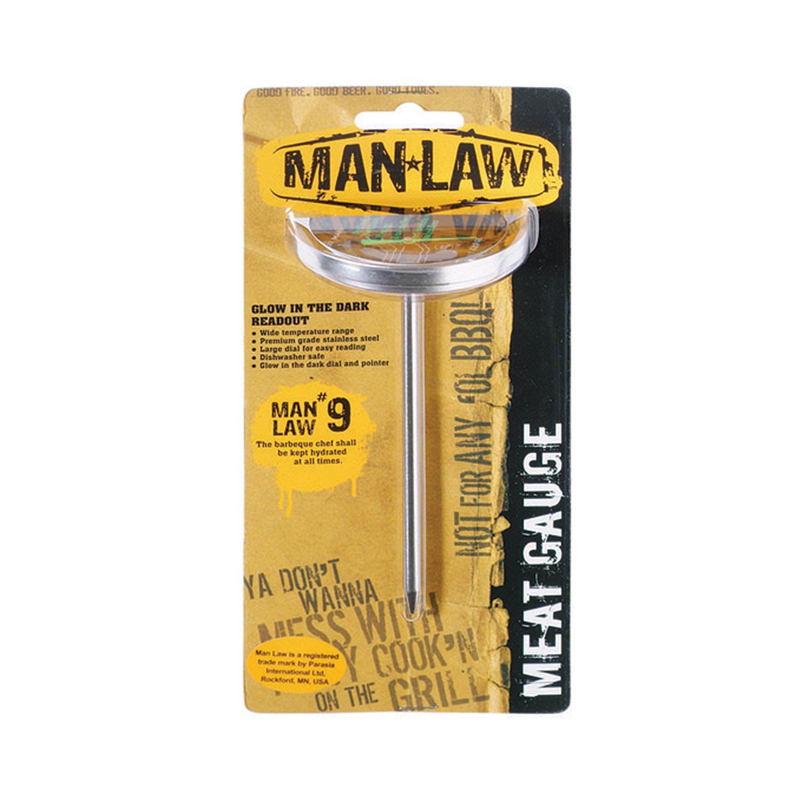 Man Law Meat Gauge Thermometer with Glow Dial - Range 40 to 80 Degrees Celsius - MAN-T720CBBQ