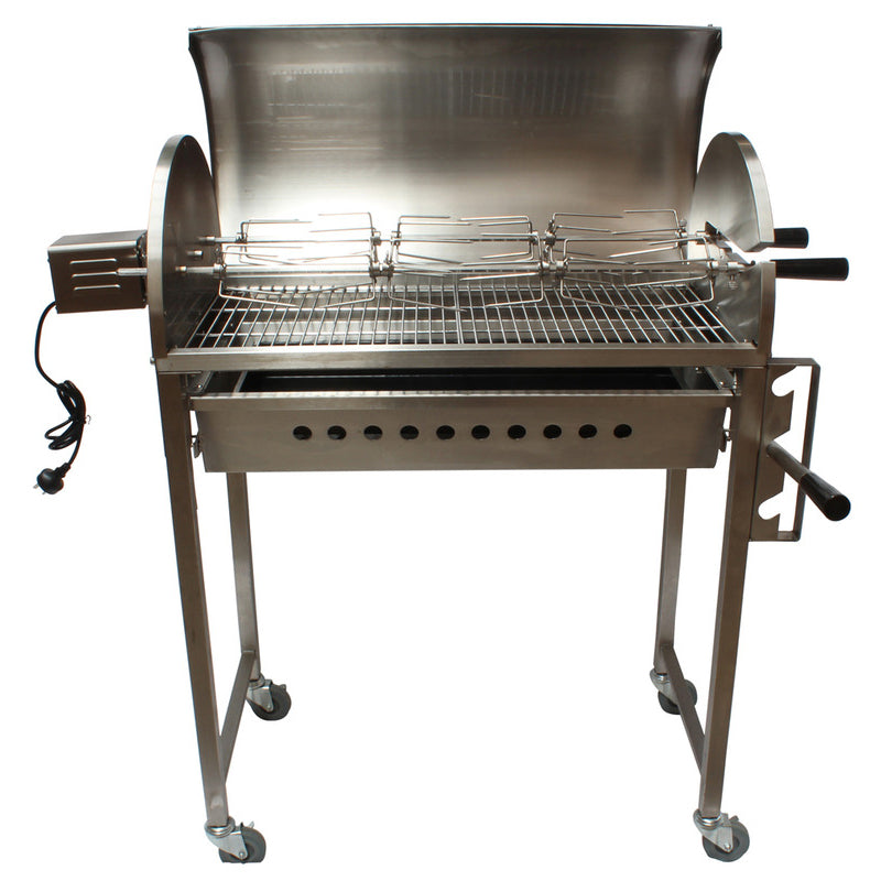 Cyprus Grill - Chicken BBQ Rotisserie Charcoal Spit 30kg Motor