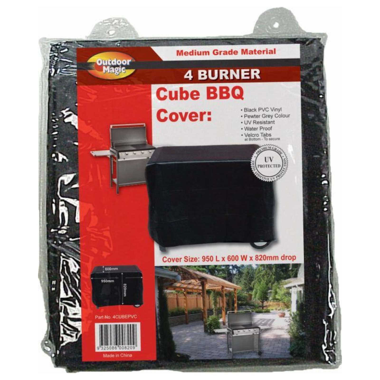 Outdoor Magic - Small Flat Top BBQ - 4CUBEPVC