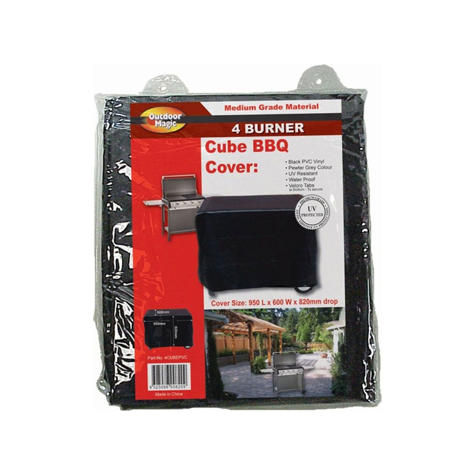 Outdoor Magic - Small Flat Top BBQ - 4CUBEPVC - Main