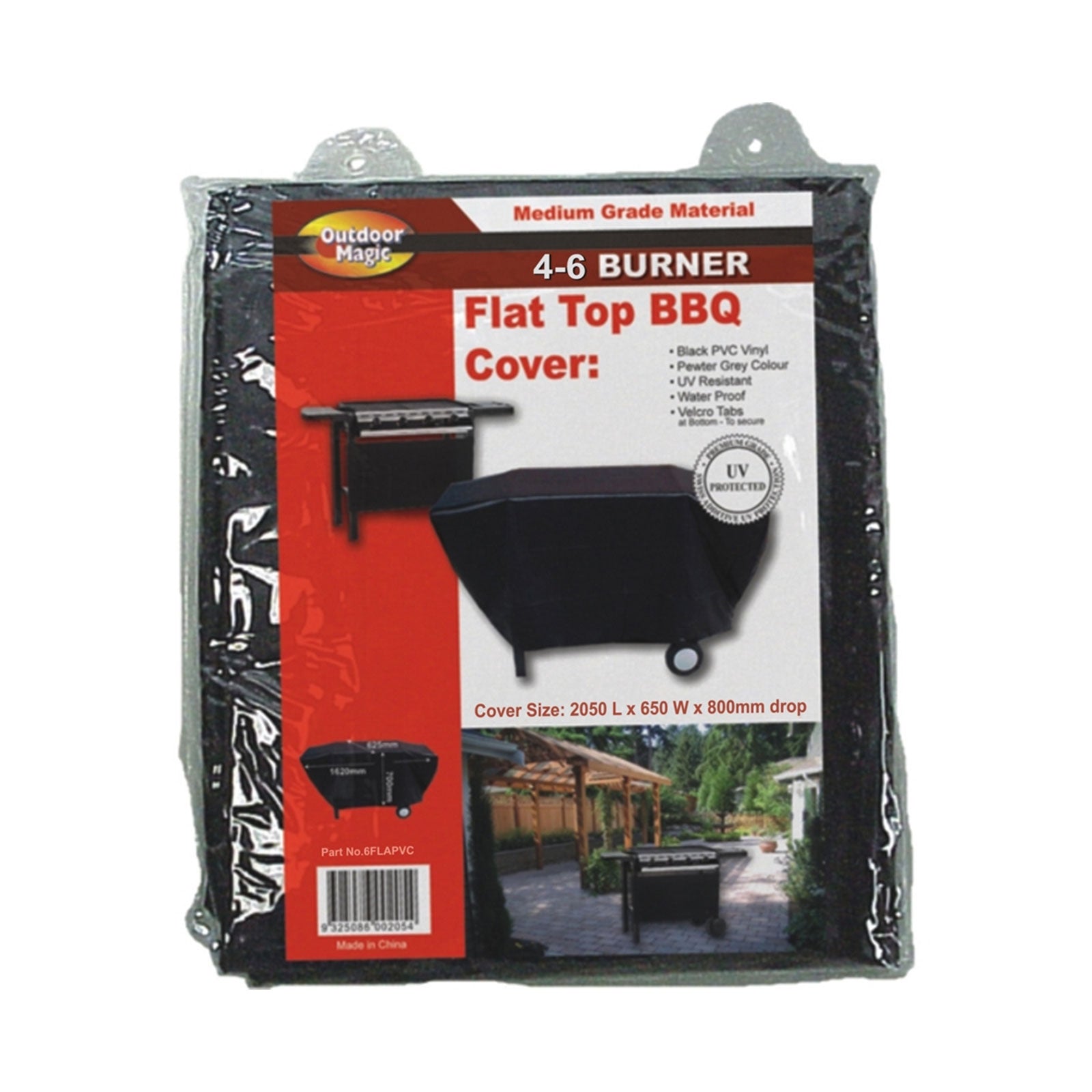 Outdoor Magic - Flat Top BBQ Cover 4 to 6 Burner XL - 6FLAPVC