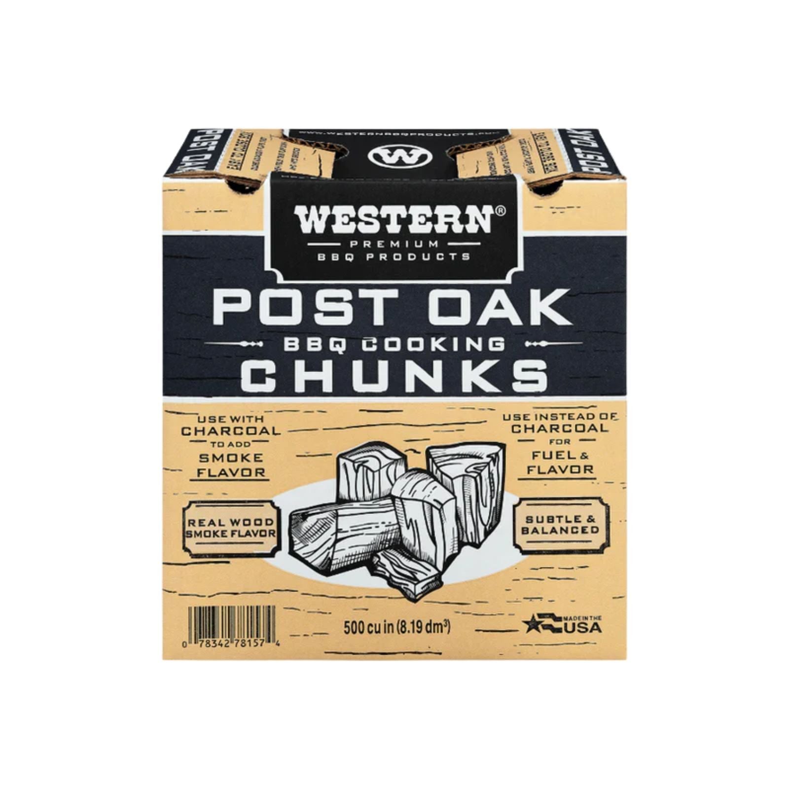 Western Oak Smoking Wood Chunks - Made in the USA - 78057