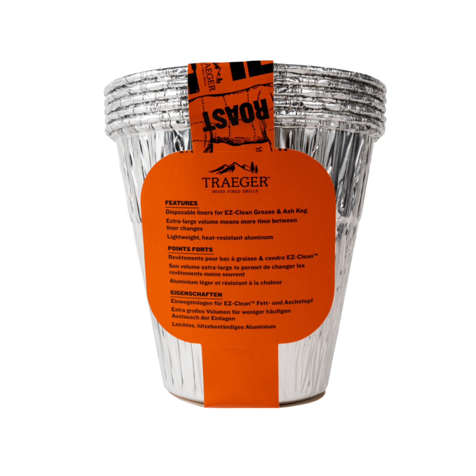 Traeger EZ-Clean Grease & Ash Keg Liner 5 Pack - BAC608