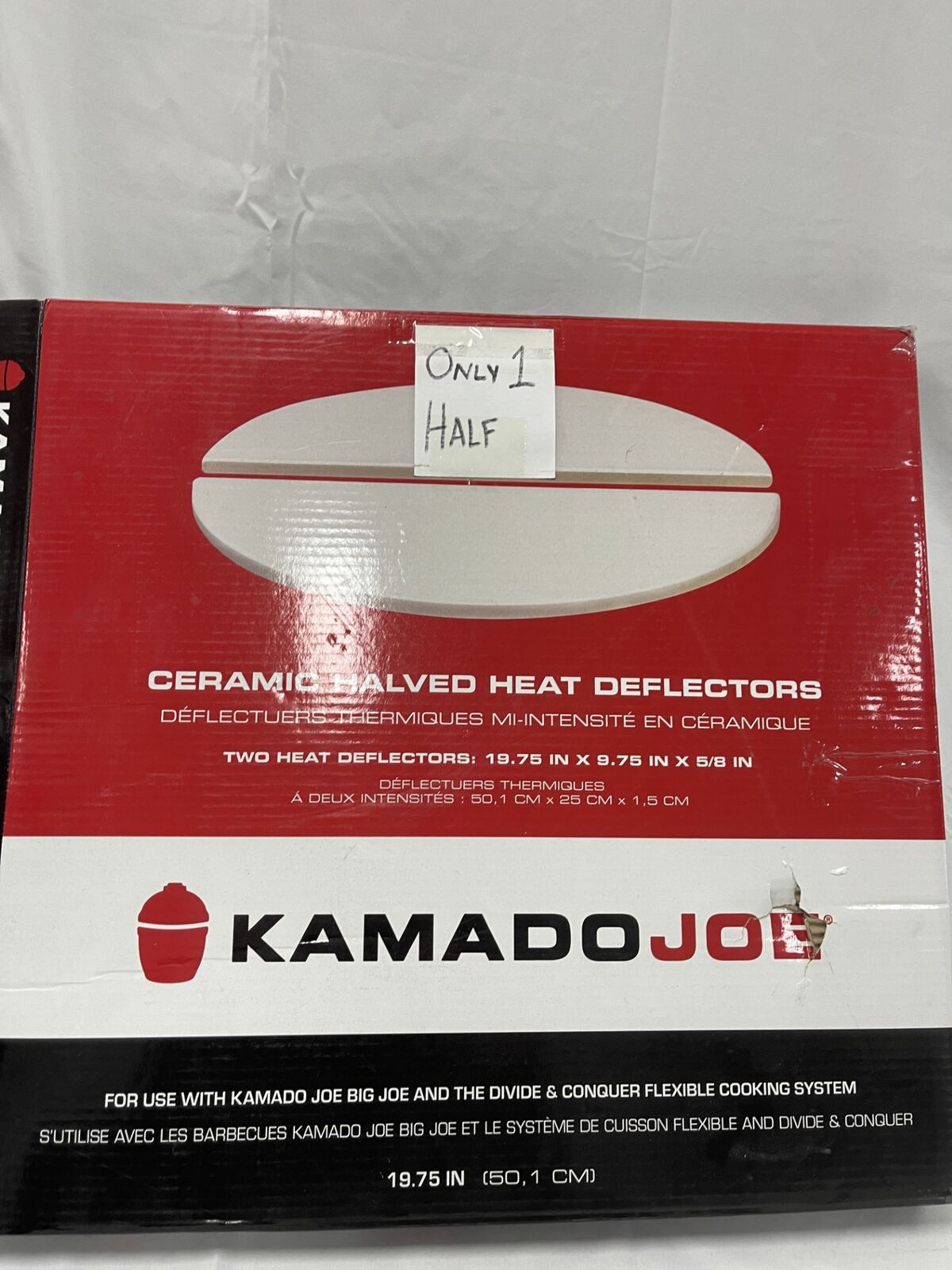 Kamado Joe Half Moon Deflector Plates - 1 pair - Big Joe