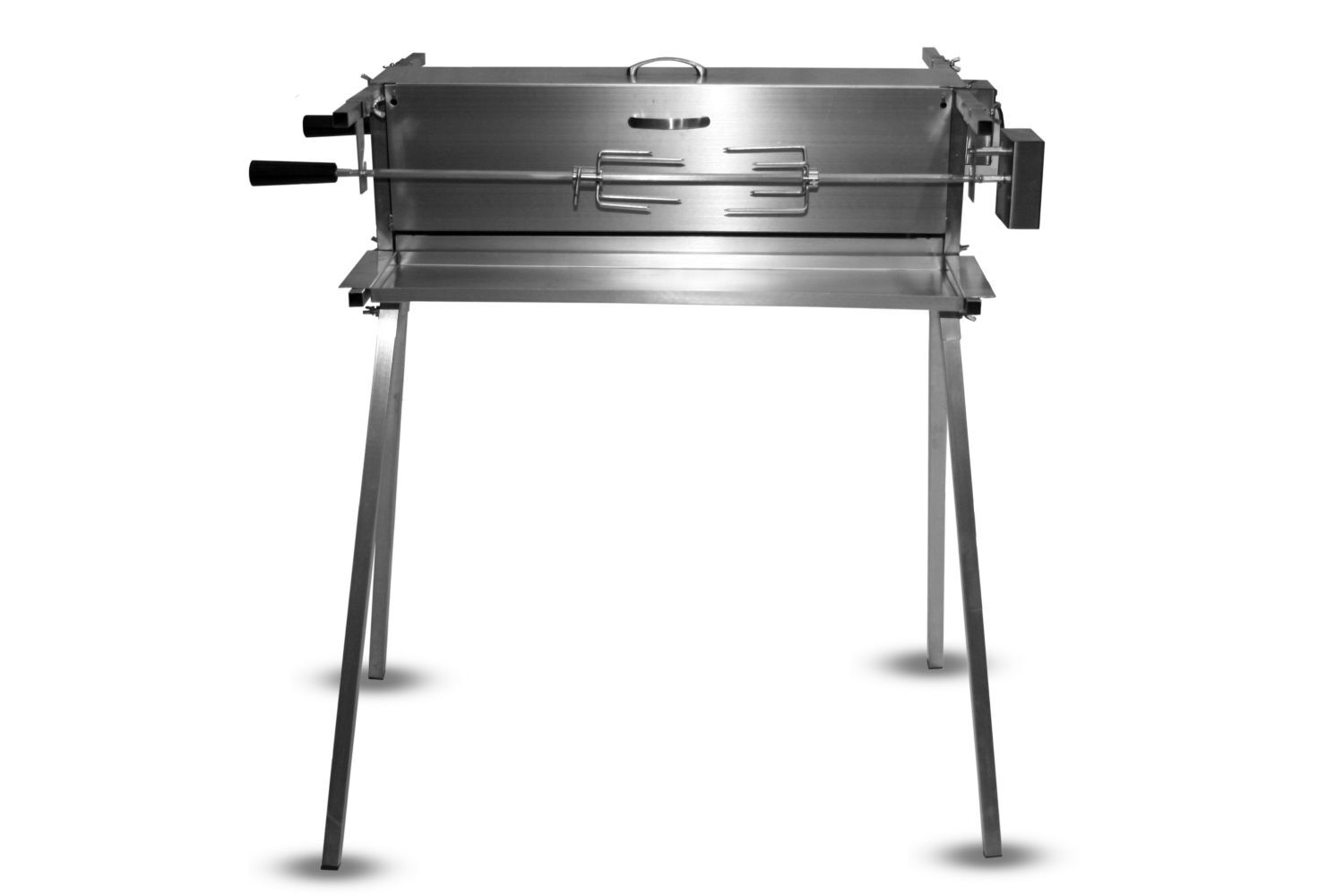Display The Original Twin Vertical Spit Rotisserie Stainless Steel By The BBQ Store - Great for Big Parties - BSR-3064-DIS