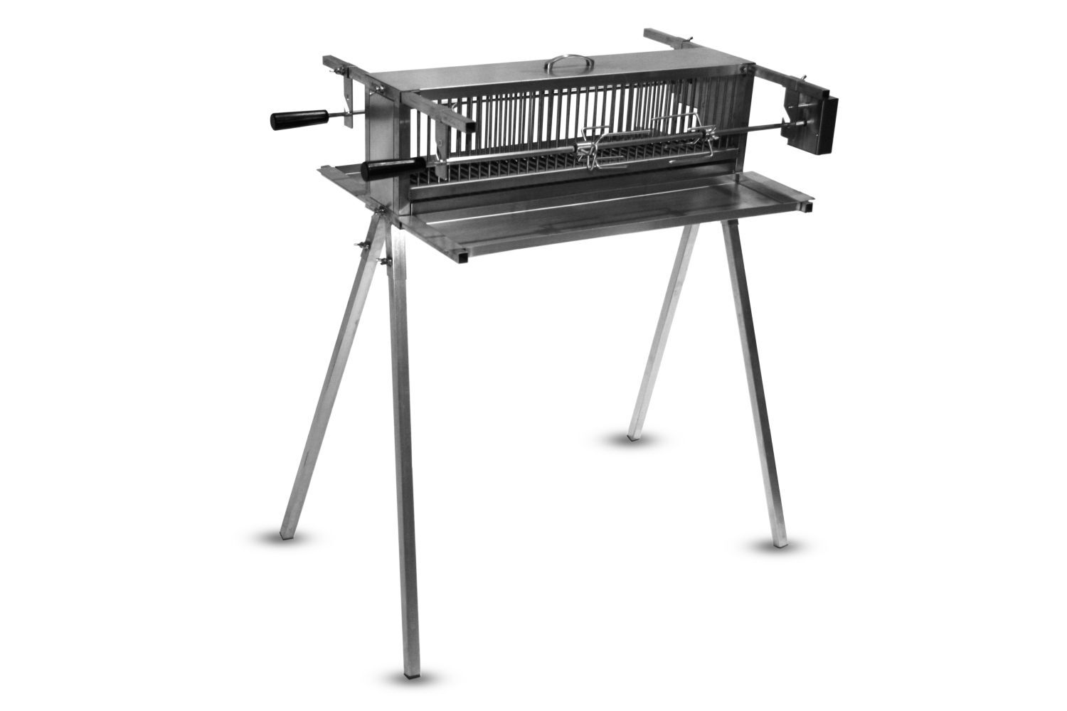 Display The Original Twin Vertical Spit Rotisserie Stainless Steel By The BBQ Store - Great for Big Parties - BSR-3064-DIS