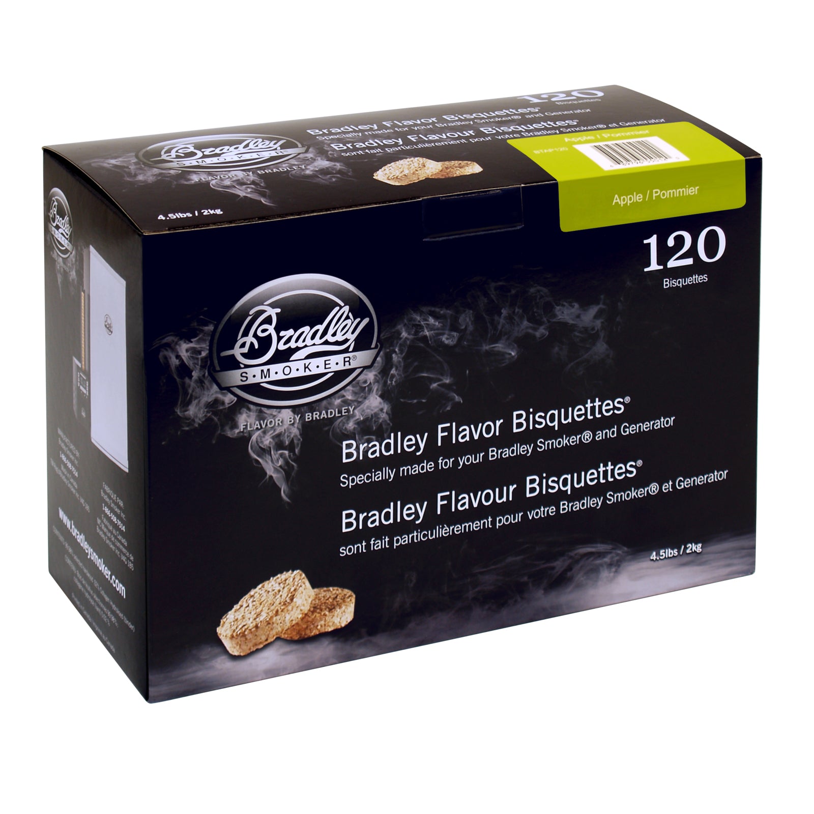 Bradley Apple Bisquettes 120 Pack - BTAP120