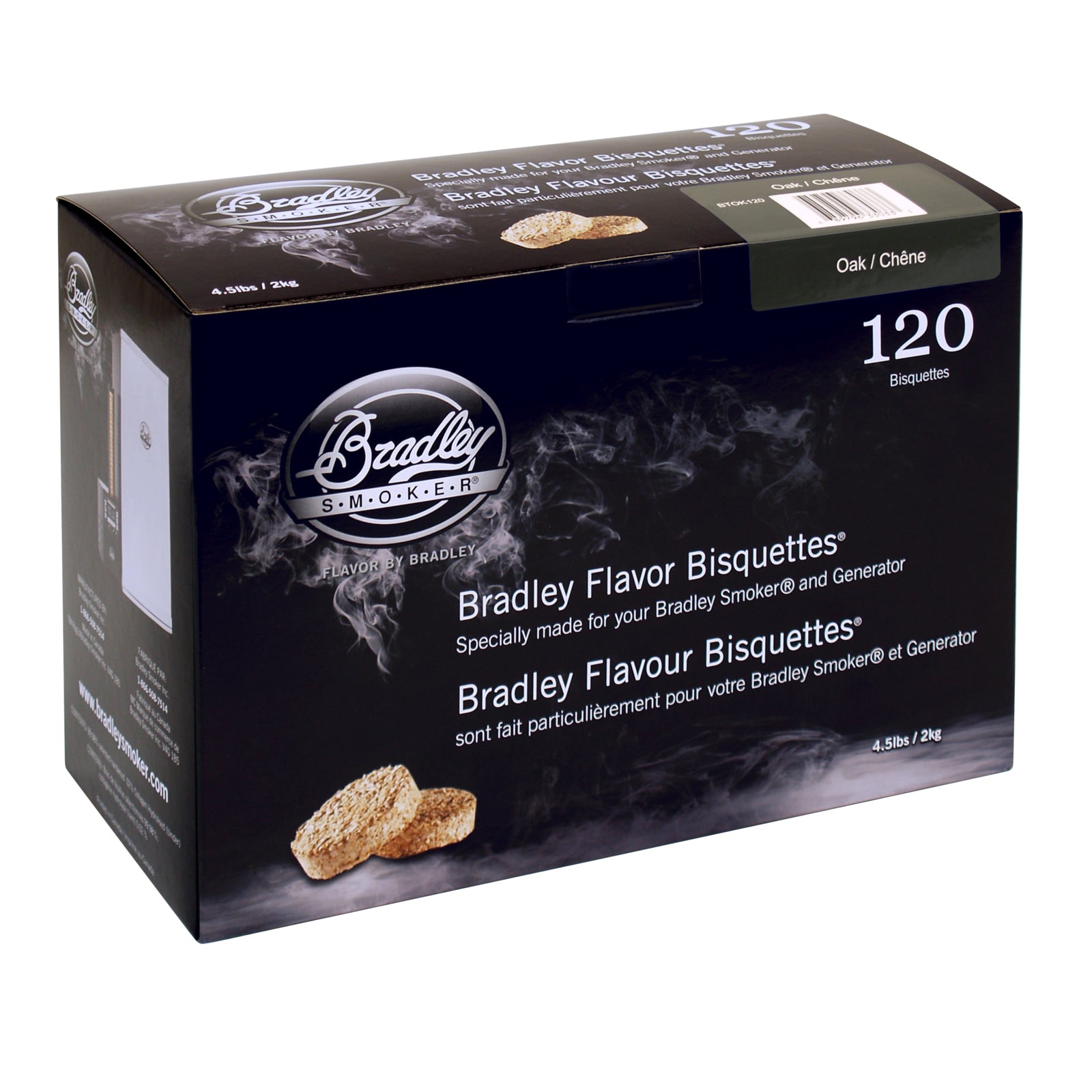 Bradley Oak Bisquettes 120 Pack - BTOK120 - Main