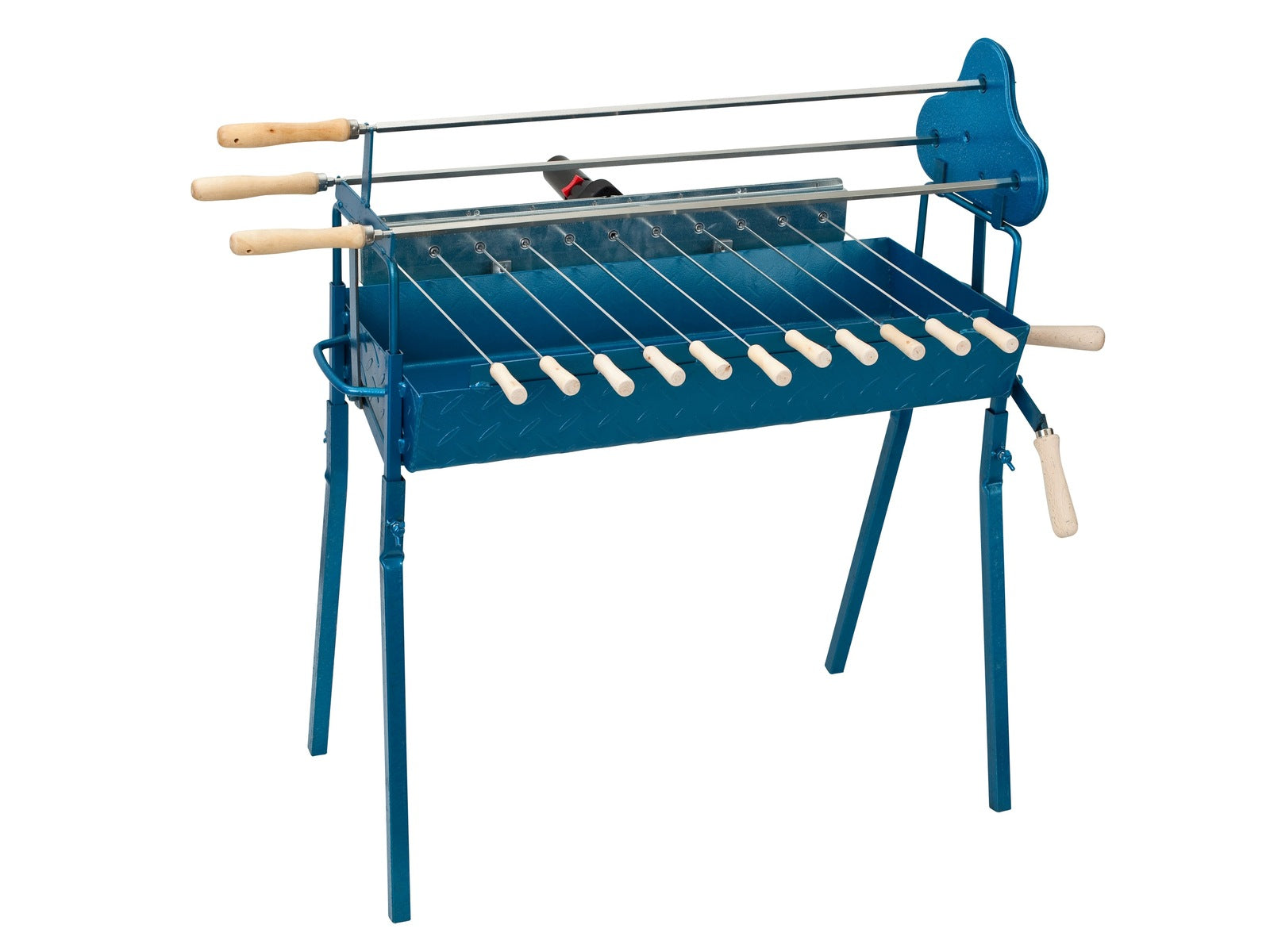 Cyprus Grill Deluxe Auto (Blue) Souvla Package Deal with 13kg Motor (Product of Cyprus) - CG-0705A-BUNDLE