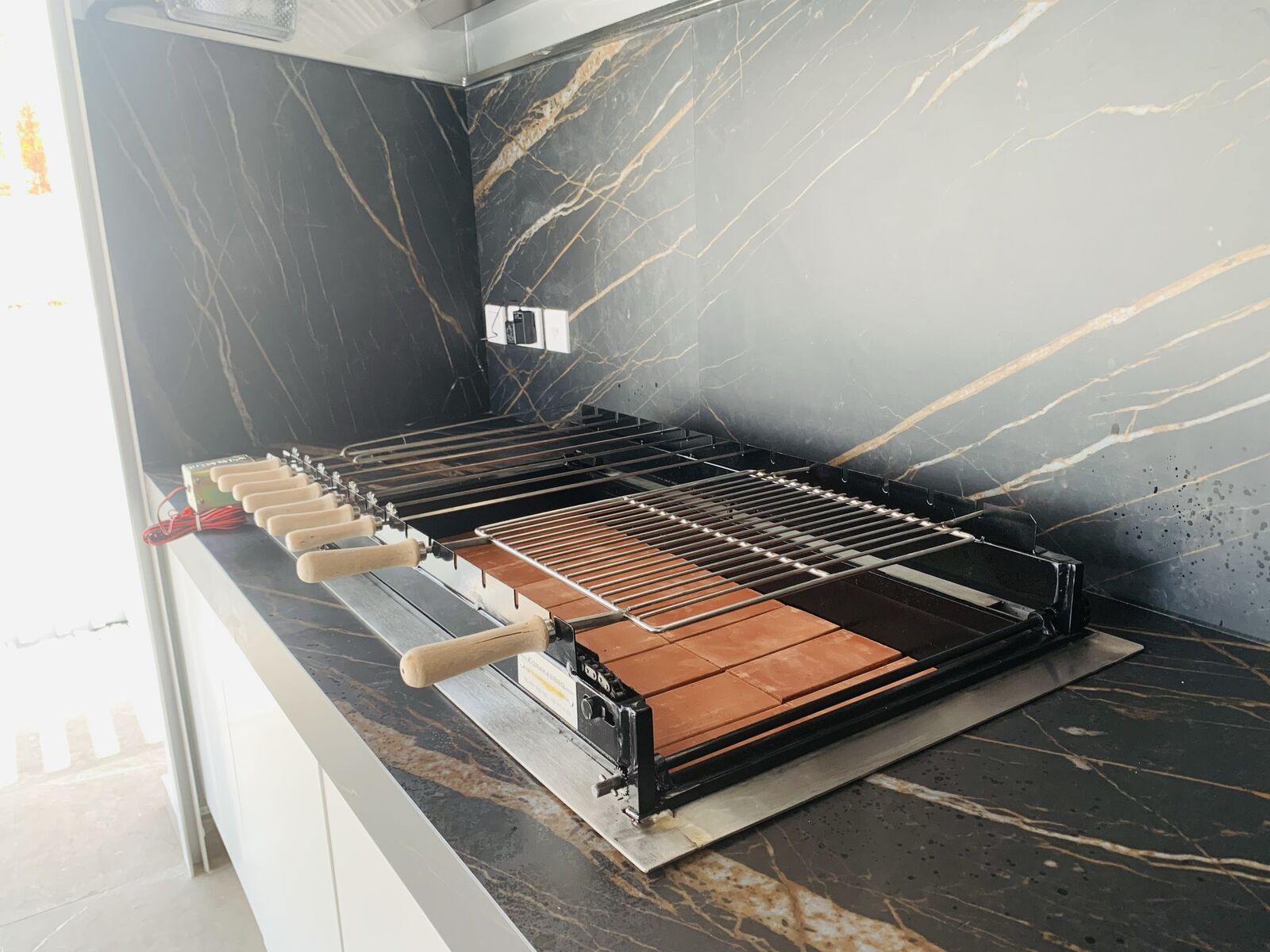 Cyprus Grill Chain Drive Built In BBQ Rotisserie (Product of Cyprus) - CG-9000-BI