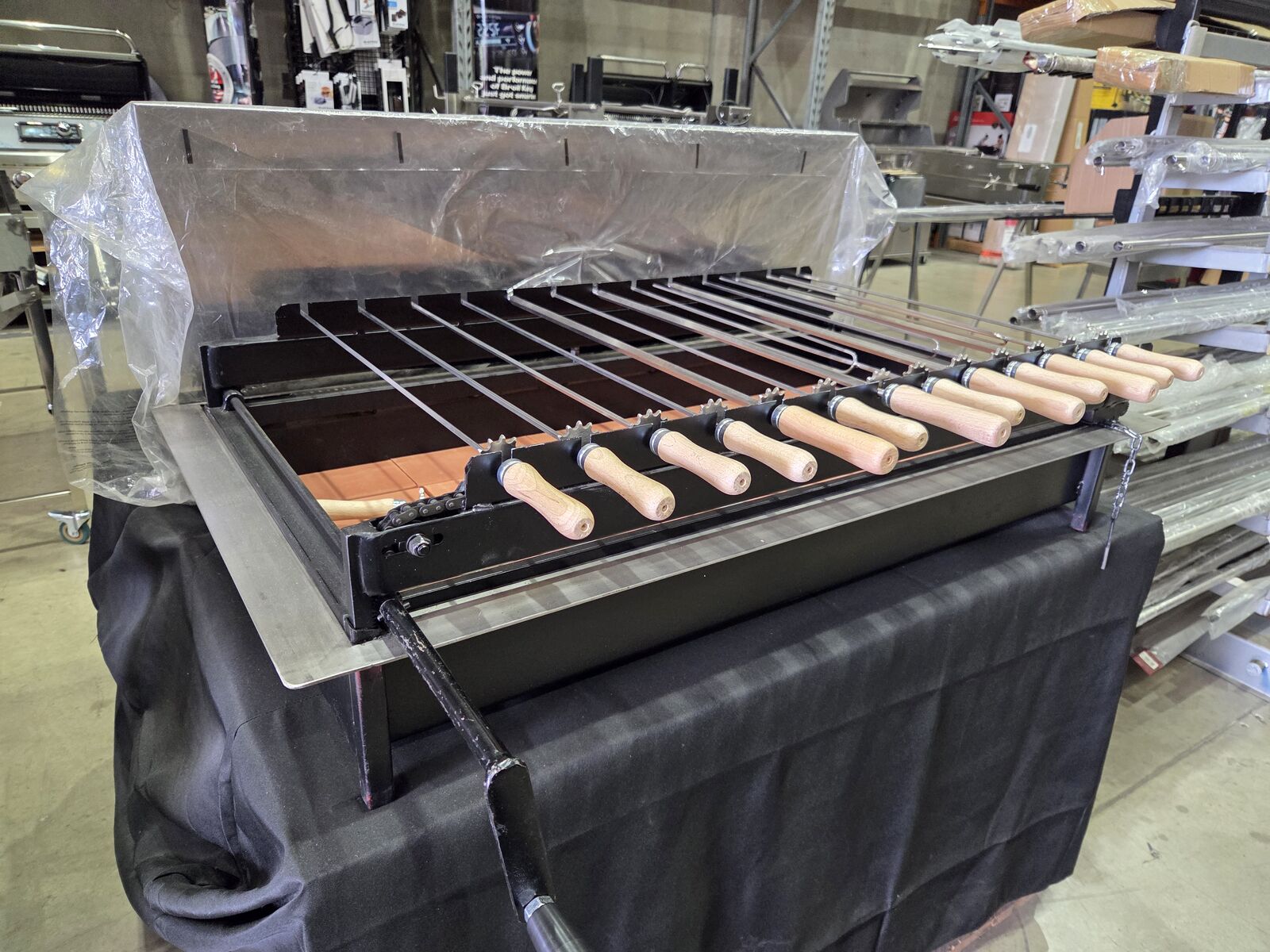 Cyprus Grill Chain Drive Built In BBQ Rotisserie (Product of Cyprus) - CG-9000-BI