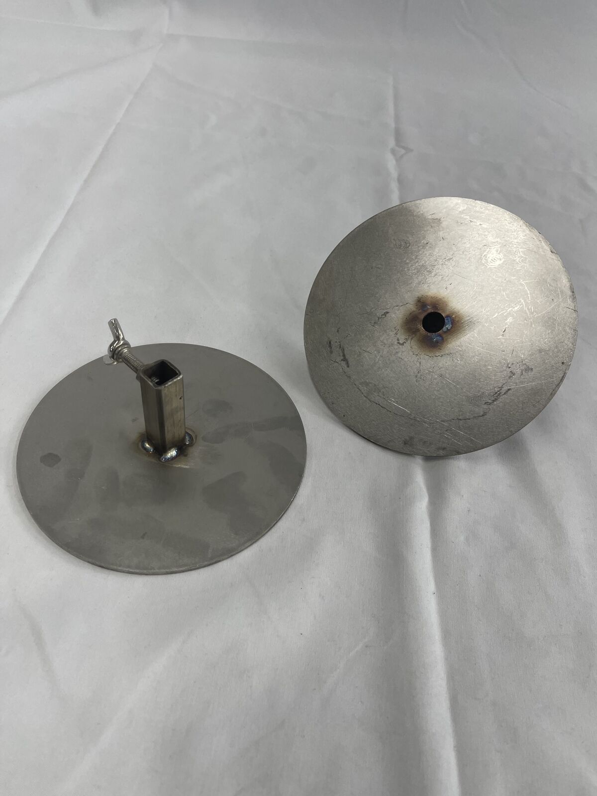 Australian Made Cyprus Grill Gyro Plates/disc  10mm round Bore  14cm Diameter (set of 2) 3mm thick  GD09