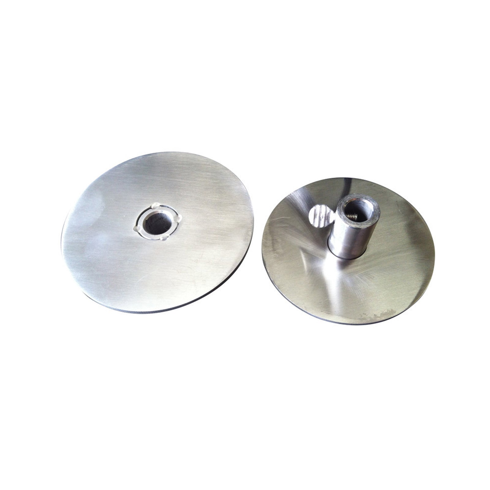 Cyprus Grill Gyro Plate Stainless Steel (Set of 2) - Round 10cm disc Diameter - GP-3078A