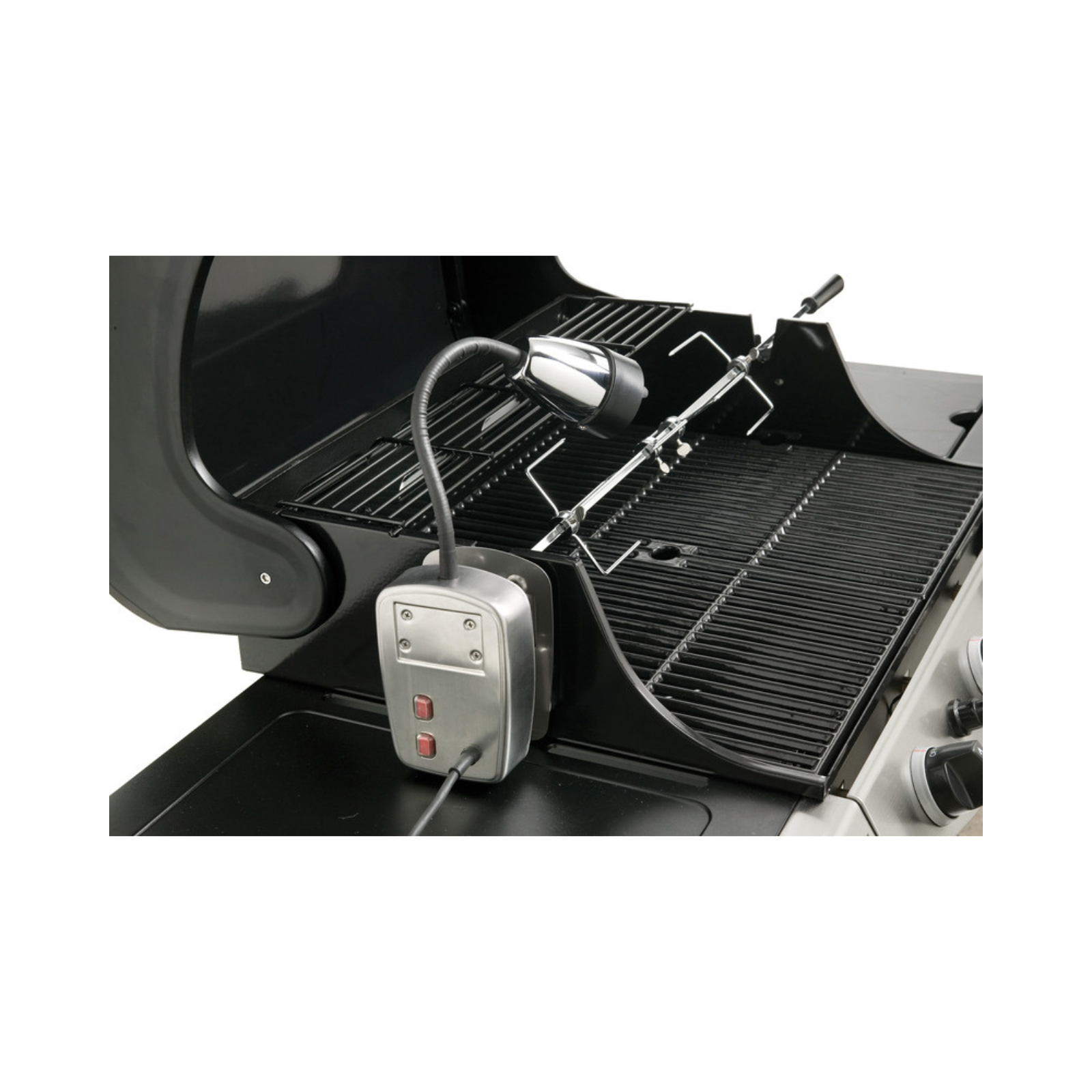 Gasmate 240V Electric Operated Deluxe Rotisserie Kit with Light - Suits up to 6 burner BBQs (GRT5)