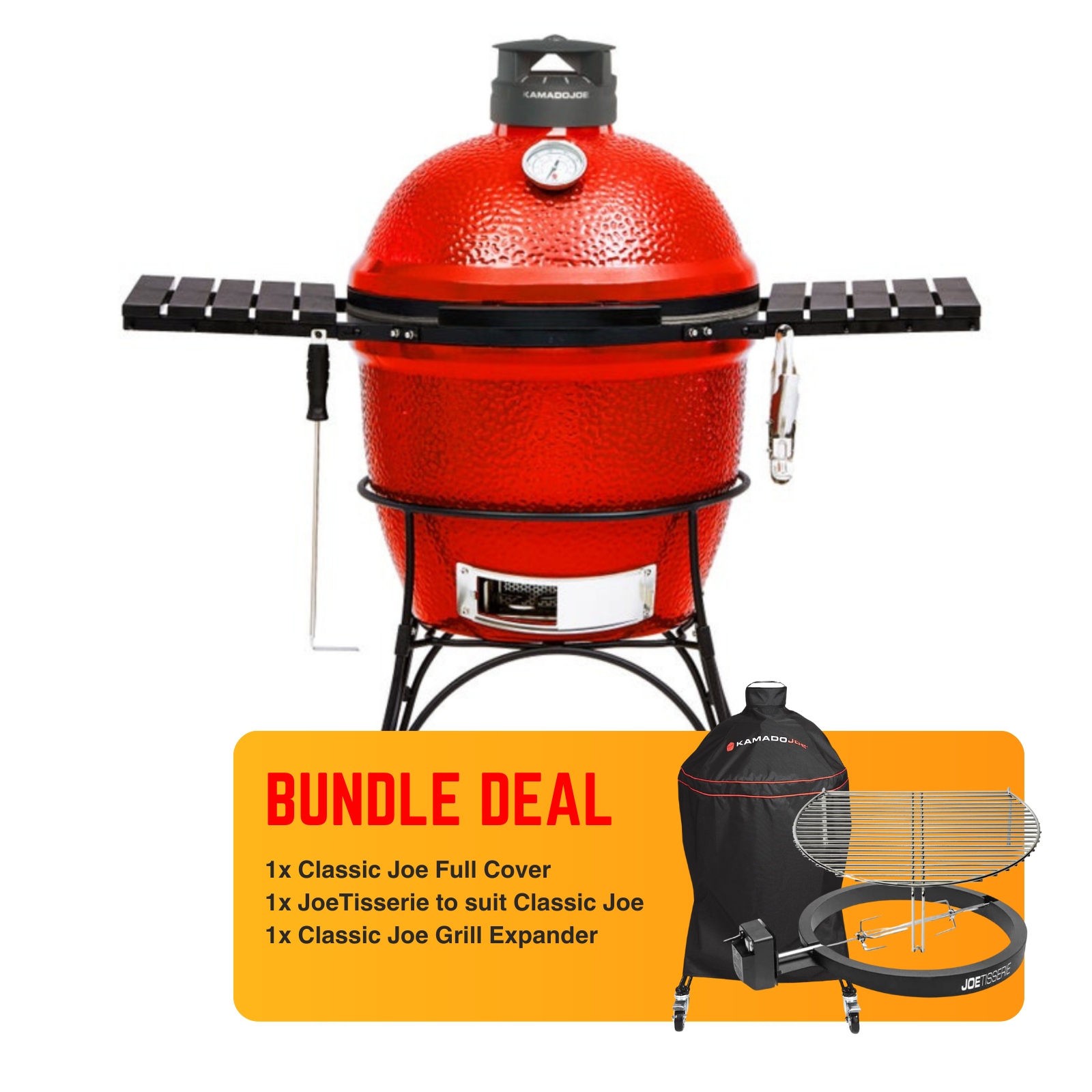 Kamado Joe Classic Joe - Backyard BBQ Bundle