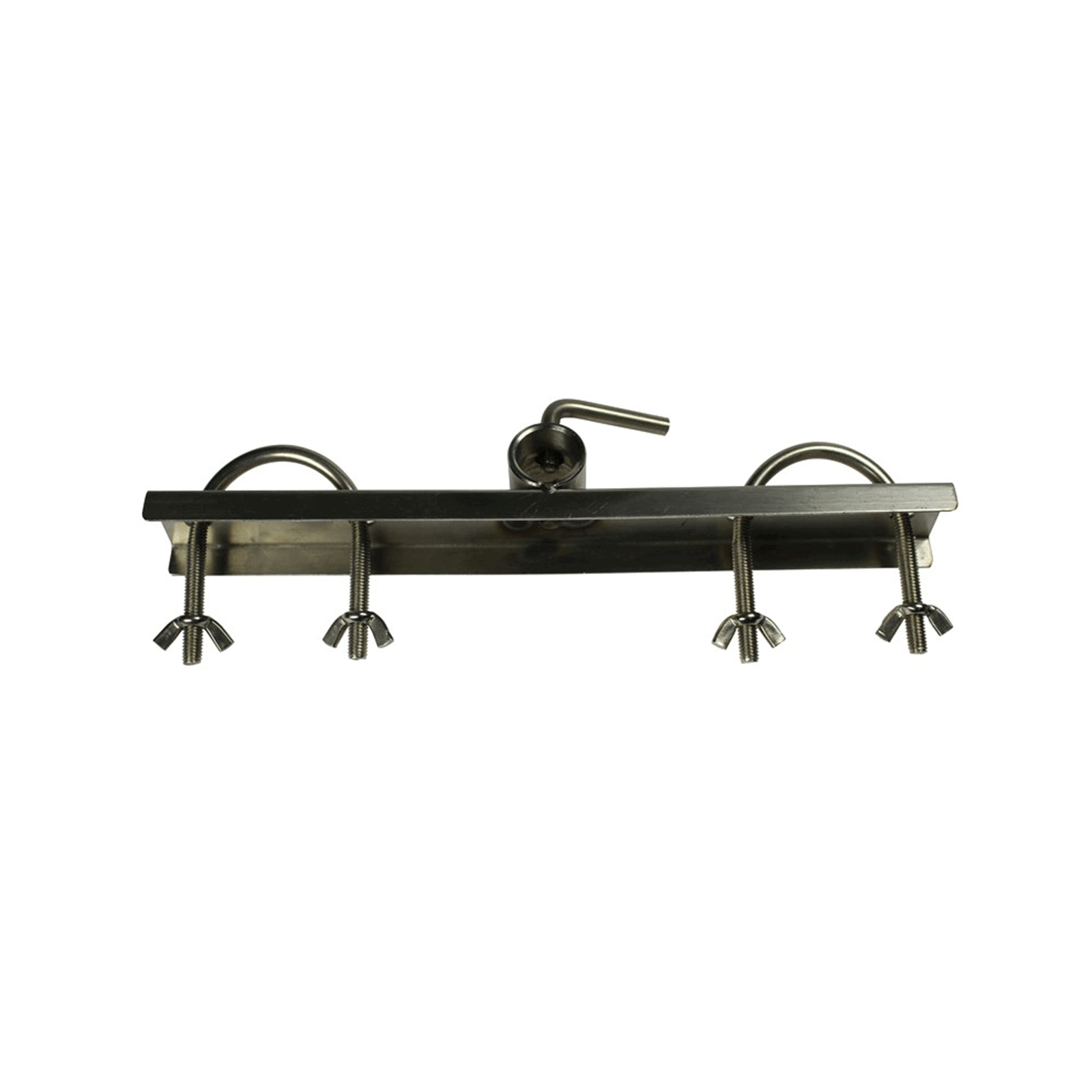 DIZZY LAMB Stainless Steel Leg Bracket with U Bolts and Wing Nuts to suit 28mm Round Skewer