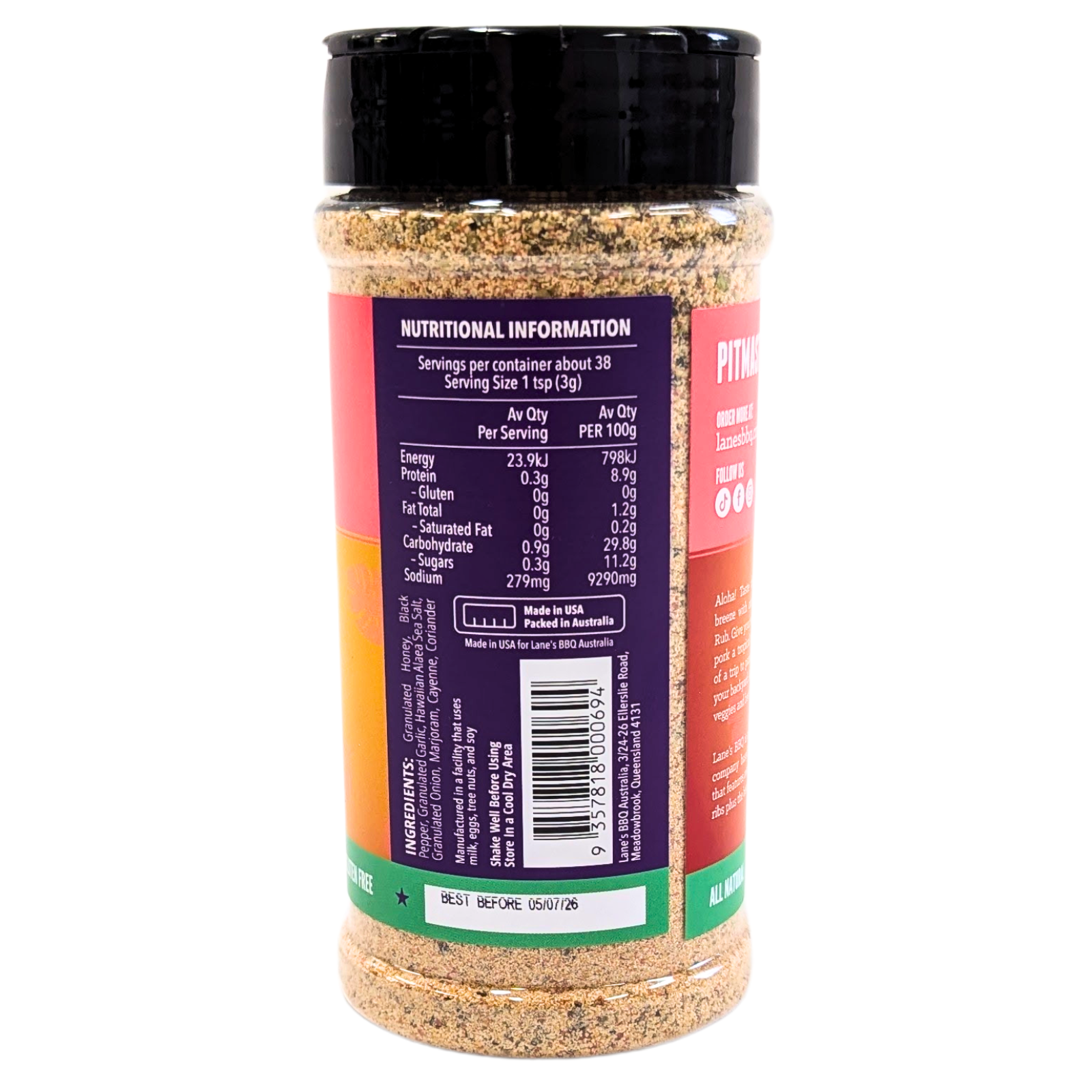 Lanes BBQ Island Dust Rub 298g