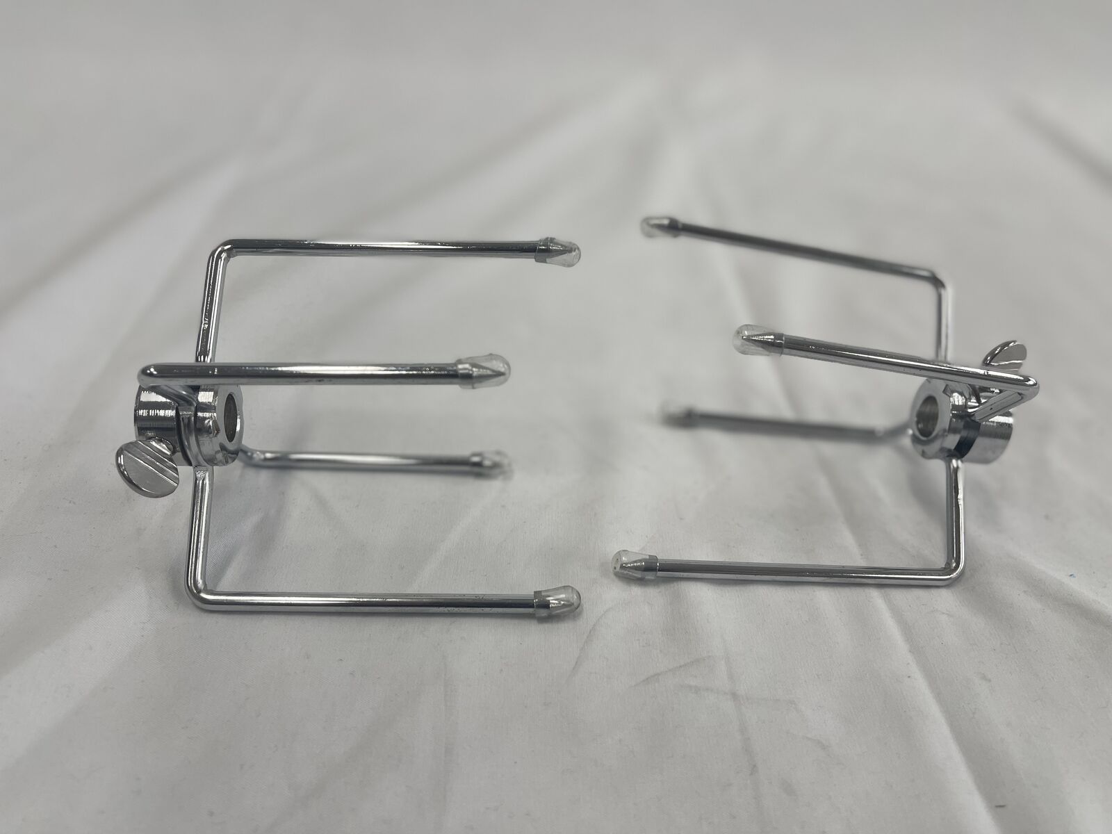 Cyprus Grill 10mm Chrome Plated 4 Prong Forks (Set of 2) Rotisserie BBQ - LSRP-0262-Chrome **Clearance**