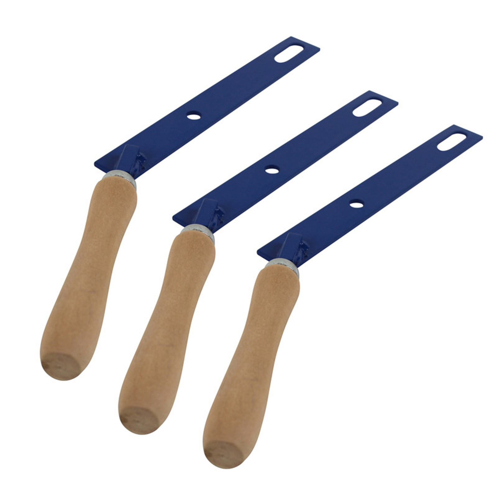 Set of 3 Height adjuster Levers (Blue) with Wooden Handle