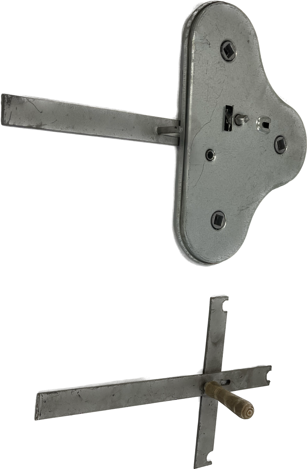 Galvanised Cyprus Grill 3 Skewer Gear Set - Manual Style - ME03 - Made in Cyprus - Clearance item!!