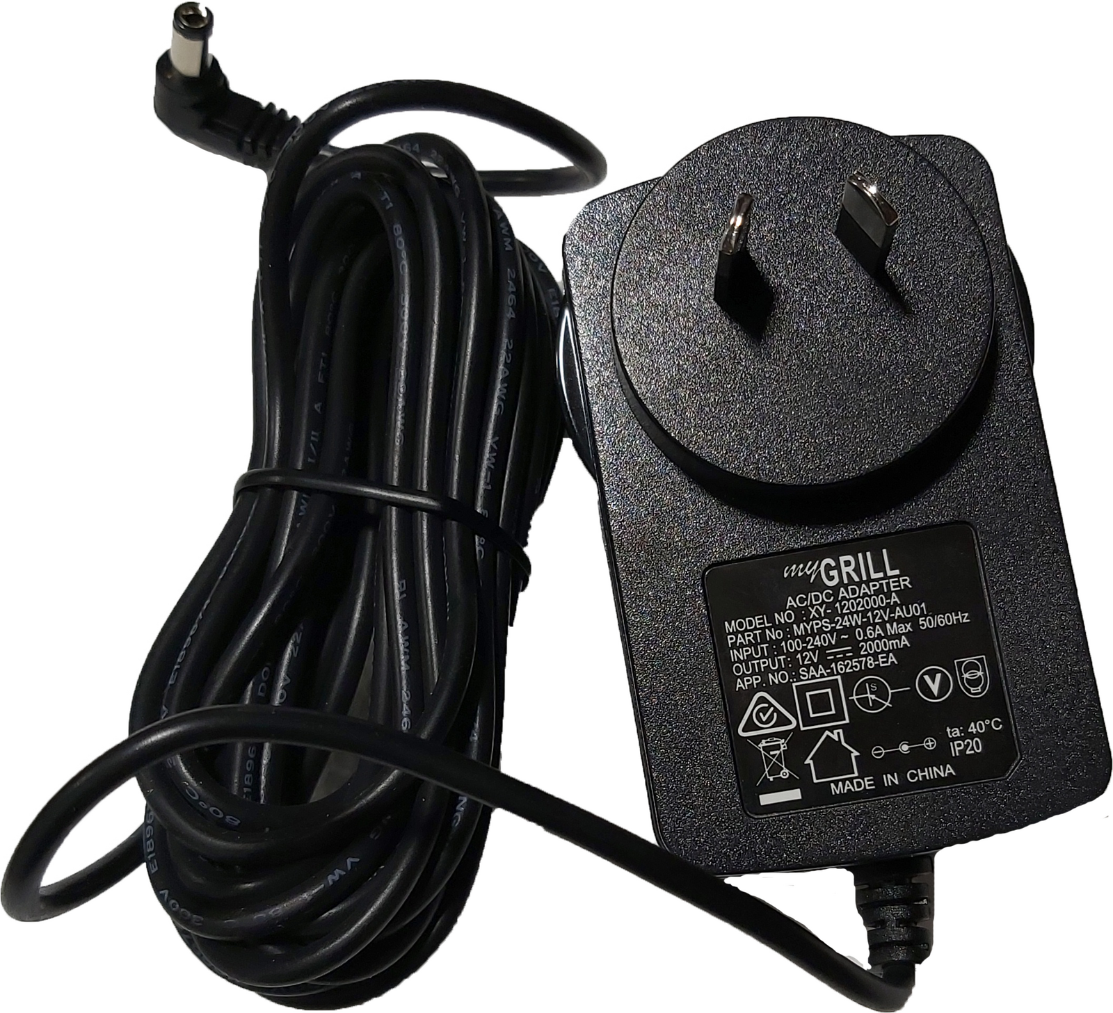 myGRILL Power Supply -12V-AUD01 - MYPS-24W - Main