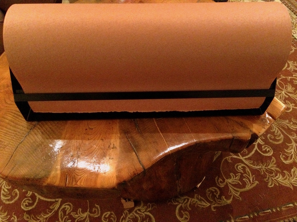 OREN Pink Butchers Paper Roll Dispenser Paper Cutter Suit 150-1000ft Rolls - OREN26