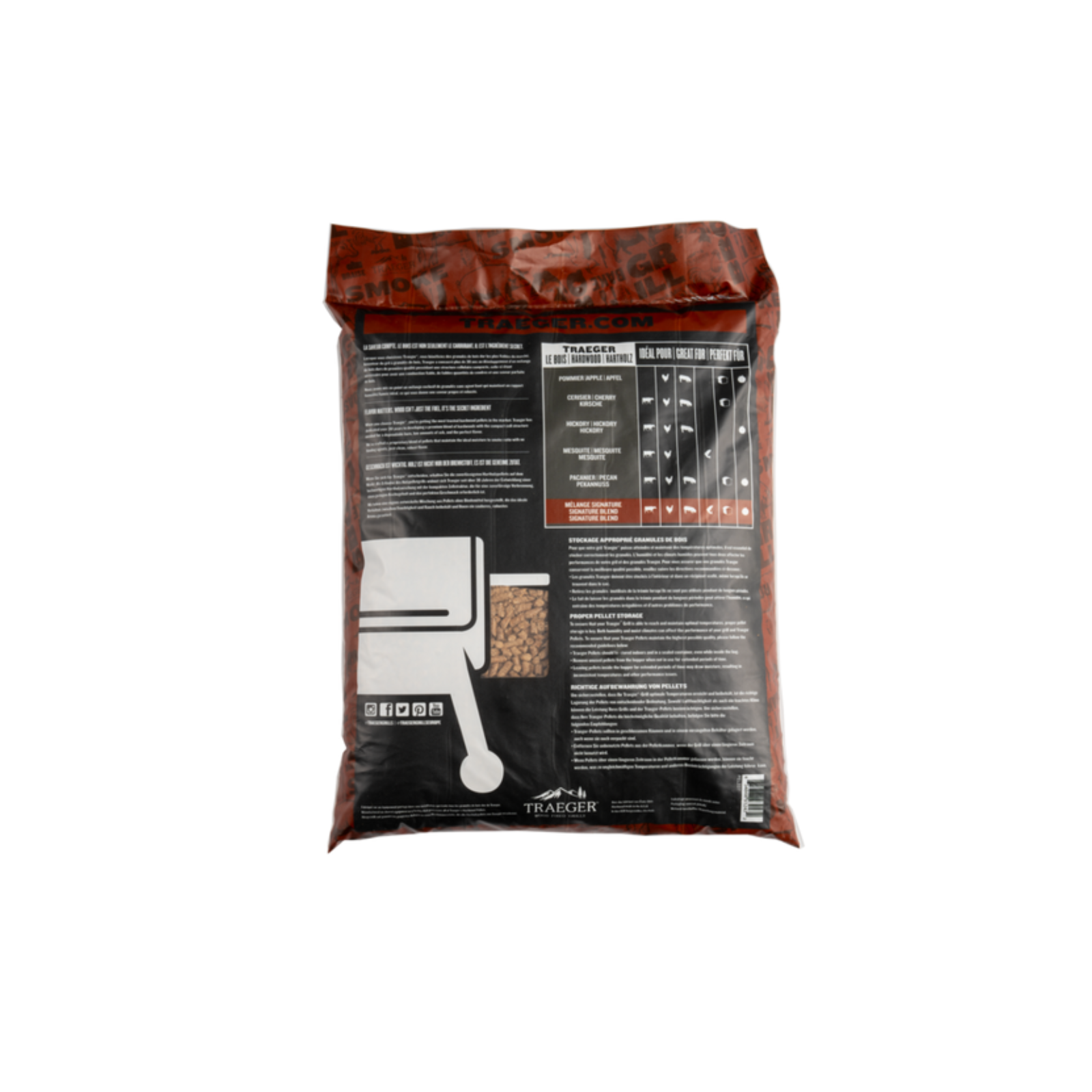 TRAEGER Signature Blend Wood Pellets (20lb/9kg)
