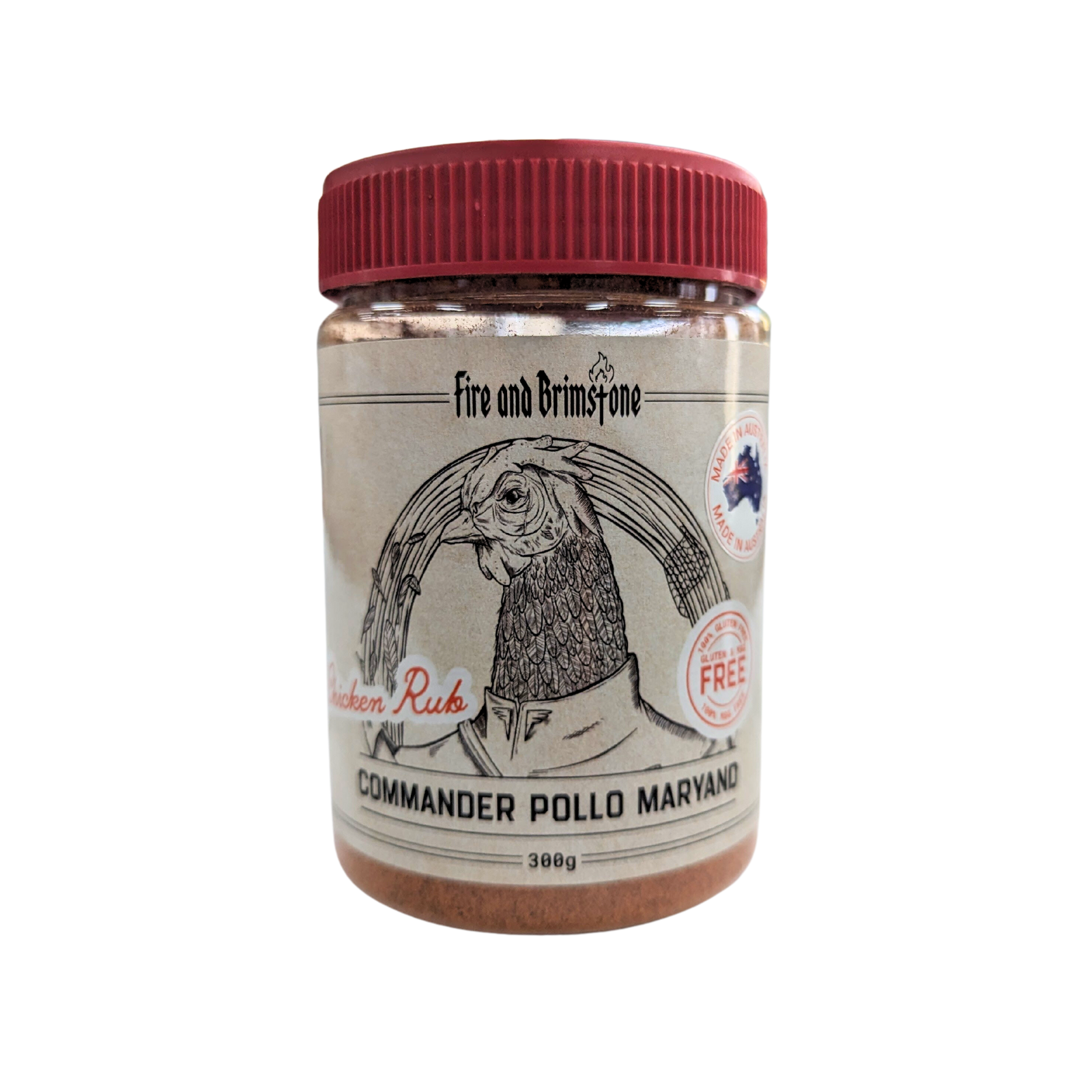 Fire and Brimstone Chicken Rub (Comander Pollo Maryand) 300g - PORK300