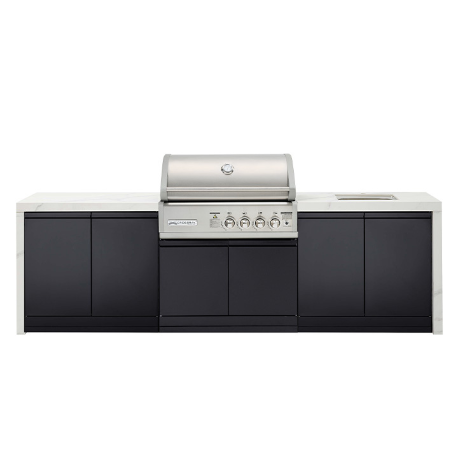 Crossray Premium 4B Gas BBQ Outdoor Kitchen w/ sink - TC4KP-12