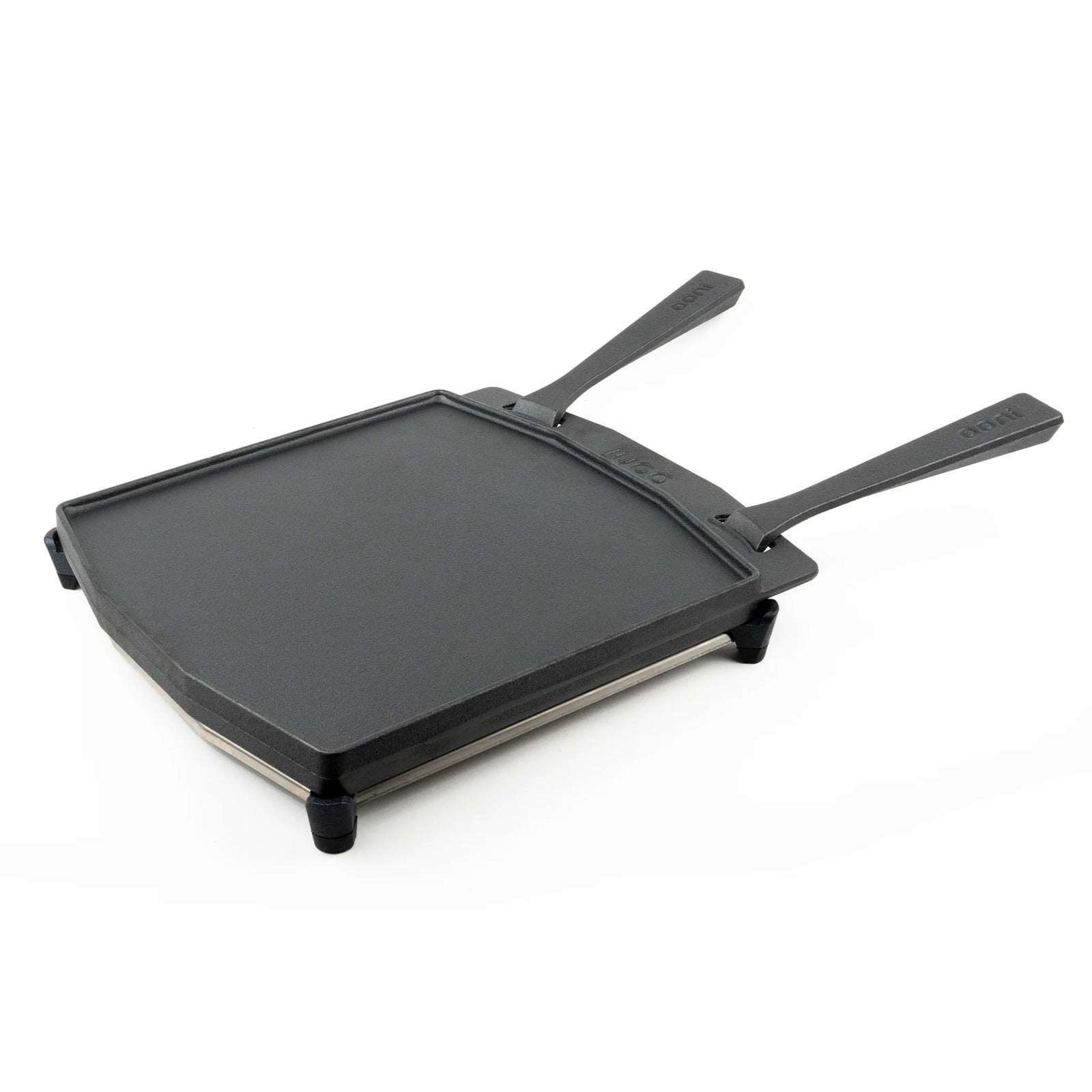 Ooni | Dual-Sided Grizzler plate with Stainless Steel Trivet - UU-P1AC00