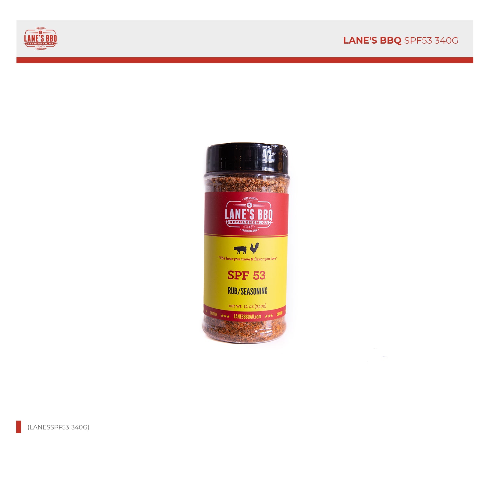 Lanes BBQ SPF53 340g - lanesSPF53-340g
