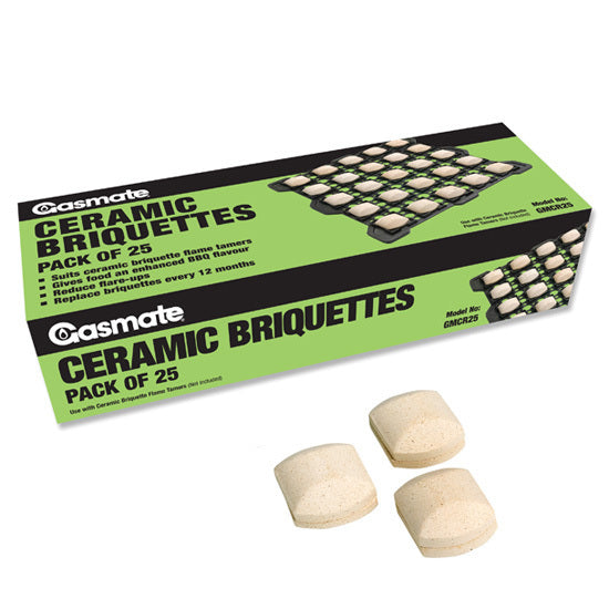 Gasmate - Ceramic Briquette 25pk