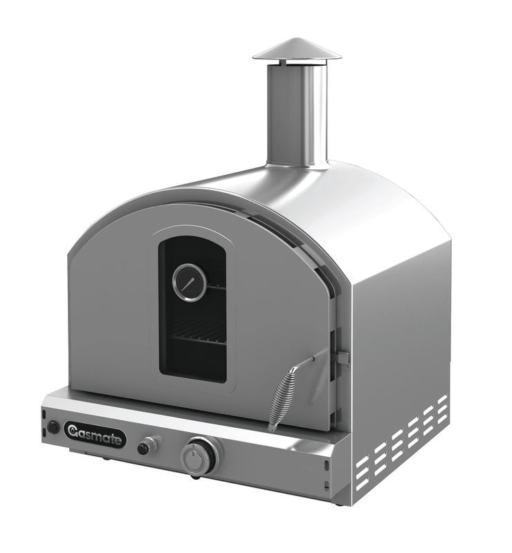 Gasmate - Pizza Oven Deluxe with Internal Light Elegant Stainless Steel Body